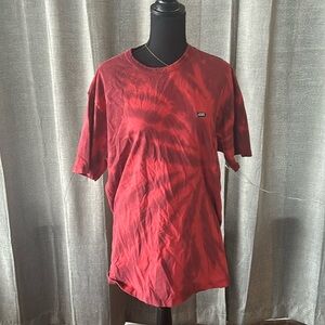 Red Tie Dye Vans Tee